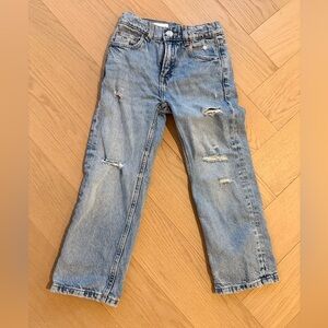 Zara Kids Light Blue Relaxed distressed Jeans